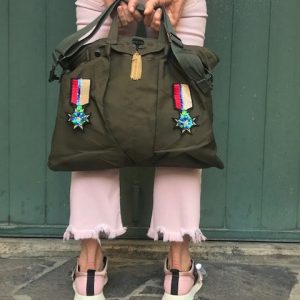 Borsa stile militare verde