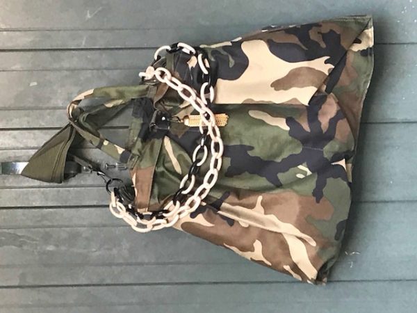 Borsa stile militare verde