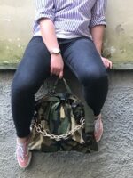 Borsa stile militare verde