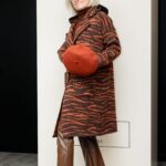 Cappotto maglia jacquard