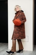 Cappotto maglia jacquard