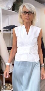 Camicia incrociata cotone