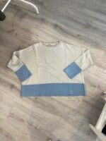 PULL IN COTONE BICOLORE - immagine 4