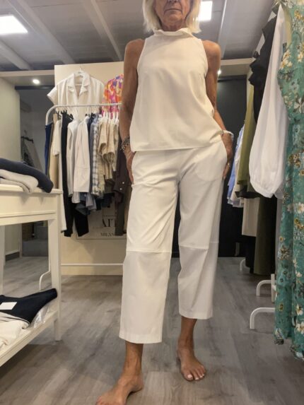 PANTALONE CAPRI BIANCO